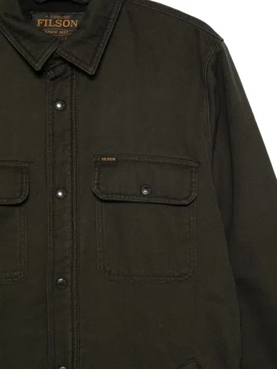 Filson Fleece Lined Jac-shirt Clothing In Black