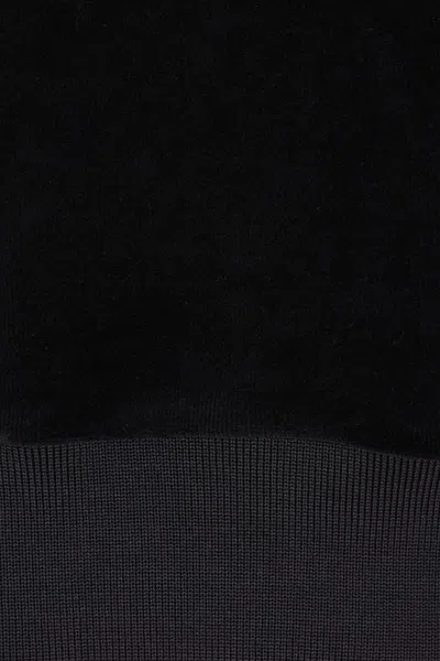 Casablanca Mens Velour Logo-patch Cotton-blend Track Jacket Black In Black