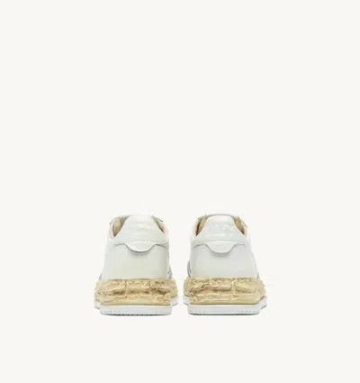 Autry Medalist Low Vintage X Mihara Yasuhiro White Sneakers With Handcrafted Sole In Leather Man In White