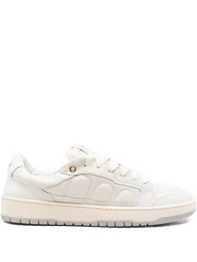 Santha Model 2 Leather White Shoes In White