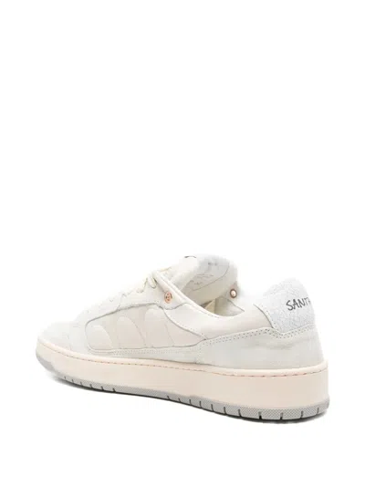 Santha Model 2 Leather White Shoes In White