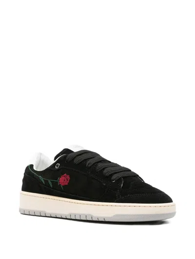 Santha Model 2 Rose Black Shoes In Multi