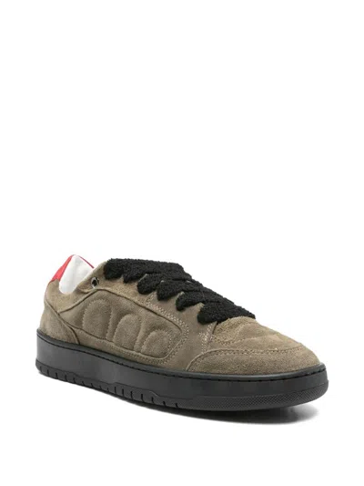 Santha Model 2 Total Suede Army Shoes In Green