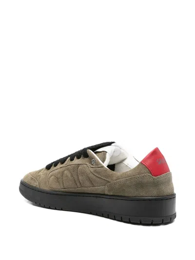Santha Model 2 Total Suede Army Shoes In Green