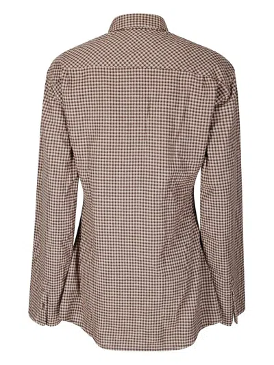 Our Legacy Flannel Check Long-sleeved Shirt In Purple