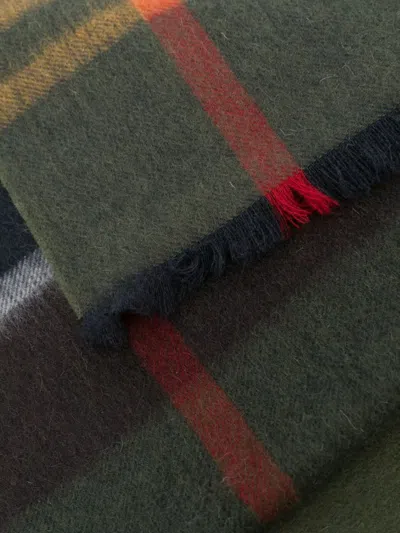 Barbour Rosefield Tartan Scarf Accessories In Green