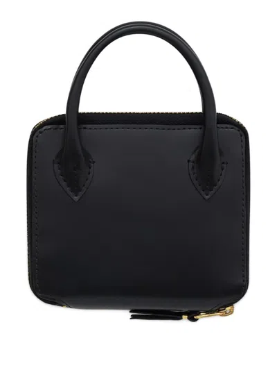 Comme Des Garçons Zip Top-handle Wallet In Black