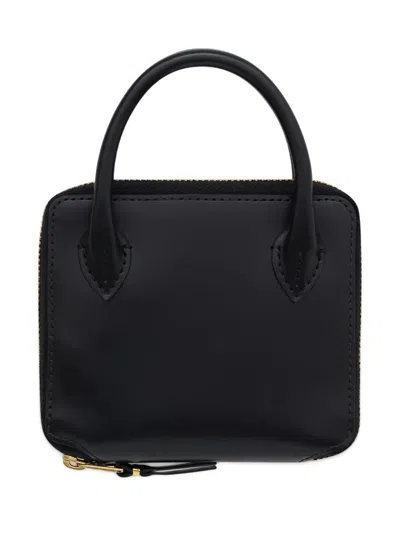 Comme Des Garçons Zip Top-handle Wallet In Black