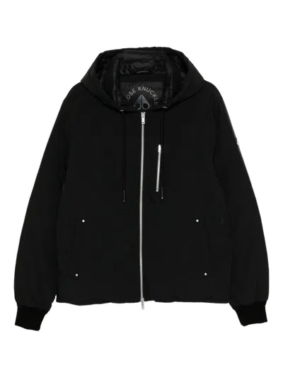 Moose Knuckles Northdale Fzip Jacket Clothing In Black