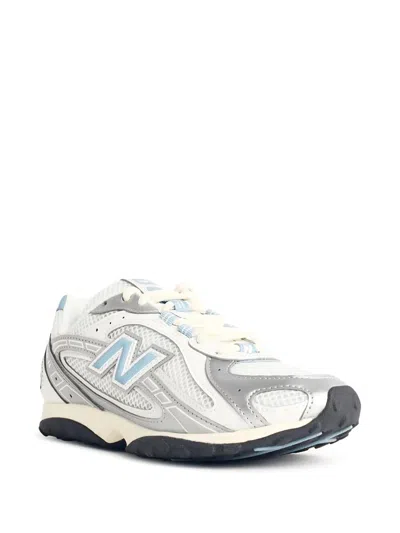 New Balance 204 Fabric Blend Sneakers With Contrast Accents In White