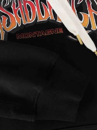 Casablanca Printed Hooded Sweatshirt In Black