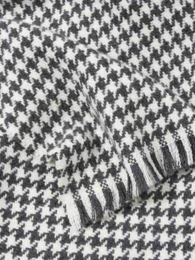 Tom Ford Houndstooth-pattern Scarf In Neutral