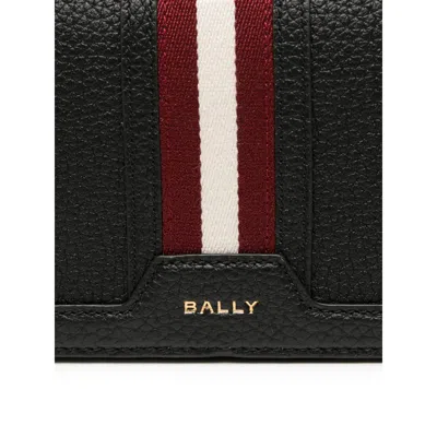 Bally Striped Crossbody Bag In Black