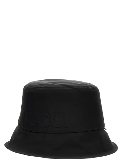 Gucci Women Logo Bucket Hat In Black