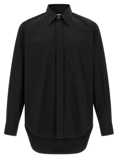 Alexander Mcqueen Logo Embroidery Shirt Shirt And Blouse Black In Black