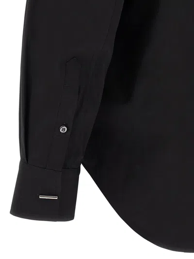 Alexander Mcqueen Logo Embroidery Shirt Shirt And Blouse Black In Black
