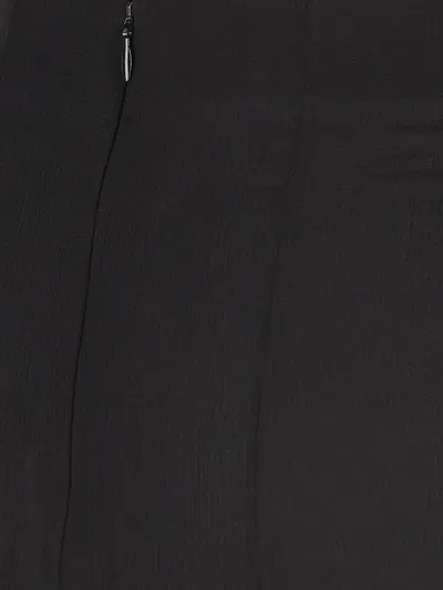 Chloé Maxi Skirt With Sheer Overlay And Flowy Design In Black