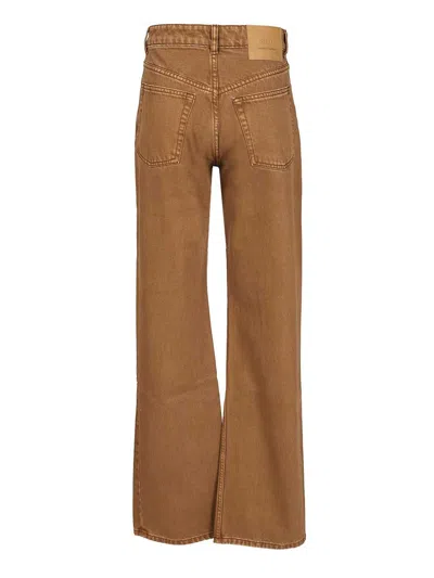 Ami Alexandre Mattiussi Loose-fitting Jeans Trousers Brown In Brown