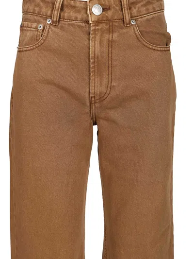 Ami Alexandre Mattiussi Loose-fitting Jeans Trousers Brown In Brown