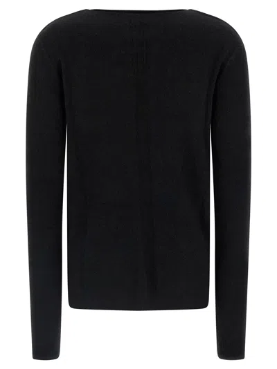 Rick Owens Ls Top Sweaters And Cardigans Black In Black