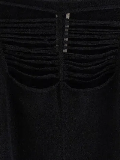 Rick Owens Ls Top Sweaters And Cardigans Black In Black