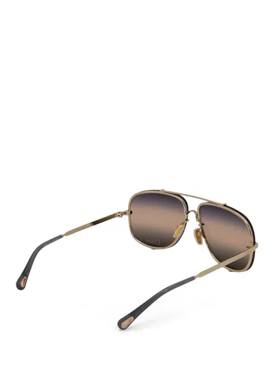 Chloé Essential Aviator Sunglasses In Brown
