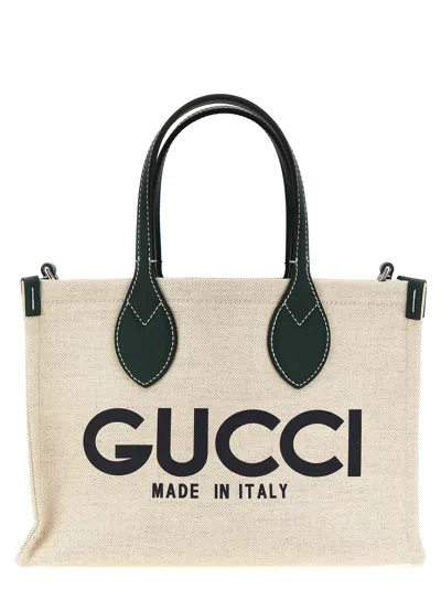 Gucci Mini Logo Shopping Bag Tote Bag Multicolor In Neutral