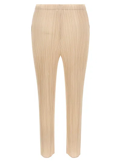 Issey Miyake Beige Monthly Colors July Pants In Neutral