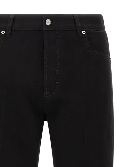Gucci Cropped Denim Trousers Five Pocket Style In Black