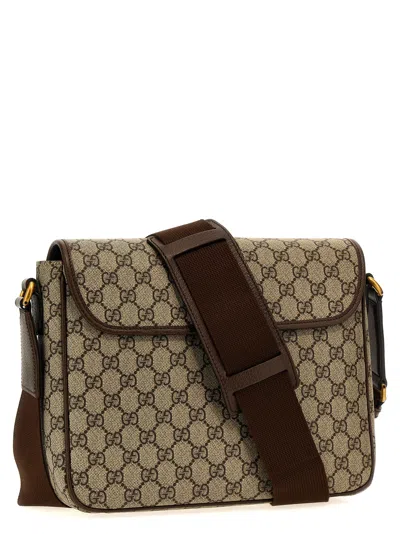 Gucci Ophidia Crossbody Bags Beige In Brown