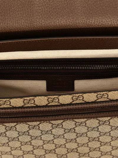 Gucci Ophidia Crossbody Bags Beige In Brown