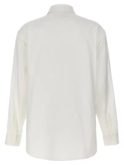 Gucci Pointed Collar Long Sleeve Shirt With Clean Design In White