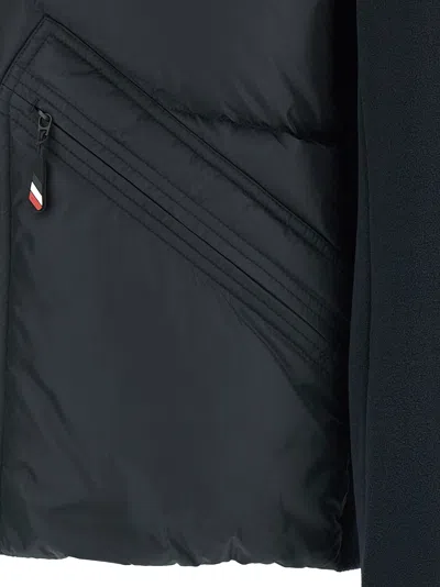 Moncler Padded Cardigan Sweaters And Cardigans Blue In Black