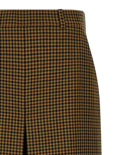 Saint Laurent Pied De Poule Pant Skirt Pants Multicolor In Black