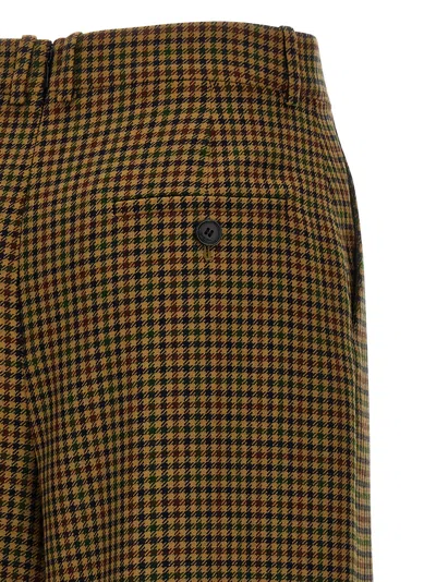 Saint Laurent Pied De Poule Pant Skirt Pants Multicolor In Black