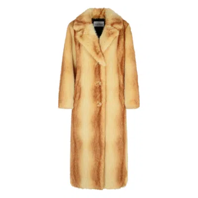 Stand Studio Plush Faux Fur Gradient Coat