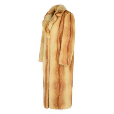 Stand Studio Plush Faux Fur Gradient Coat