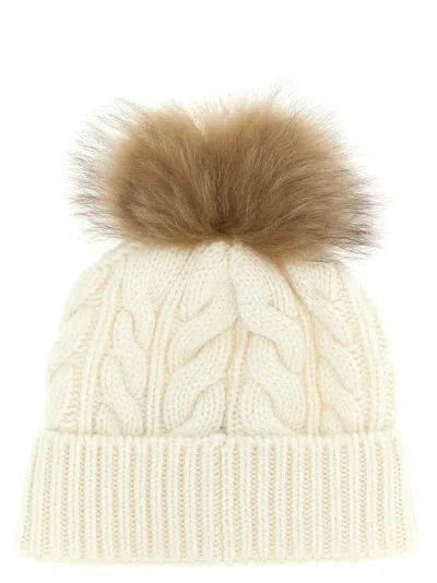 Moncler Braided Cap Featuring Pom-pom Detail