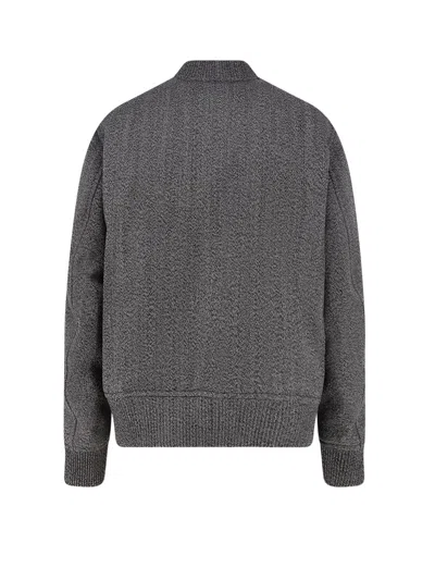 Gucci Men Reversible Wool And Nylon Jacket In Gray