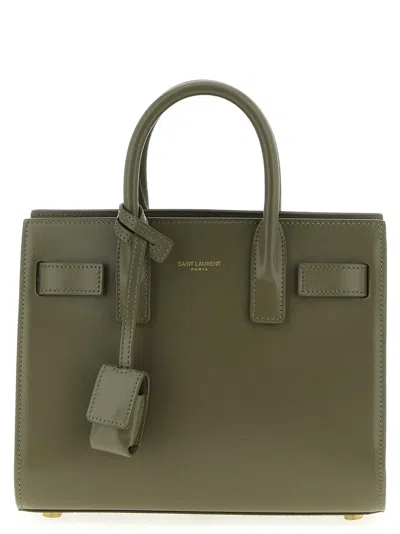 Saint Laurent Sac De Jour Hand Bags Green In Green