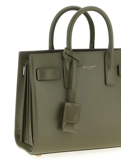 Saint Laurent Sac De Jour Hand Bags Green In Green