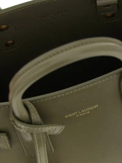 Saint Laurent Sac De Jour Hand Bags Green In Green