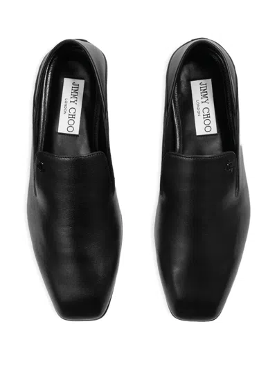 Jimmy Choo Square Toe Casual Shoes In Animal Print