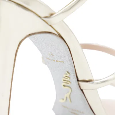 René Caovilla Sandals Platinum In Neutral