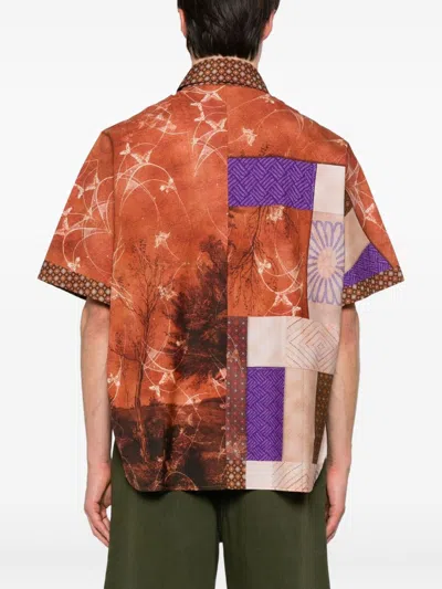Pierre-louis Mascia Shirts Brown In Brown