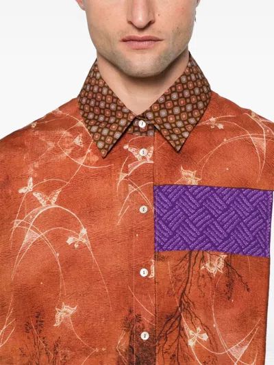 Pierre-louis Mascia Shirts Brown In Brown