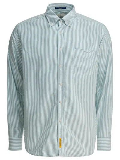 Bd Baggies Striped Pocket Shirt In Green