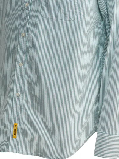 Bd Baggies Striped Pocket Shirt In Green