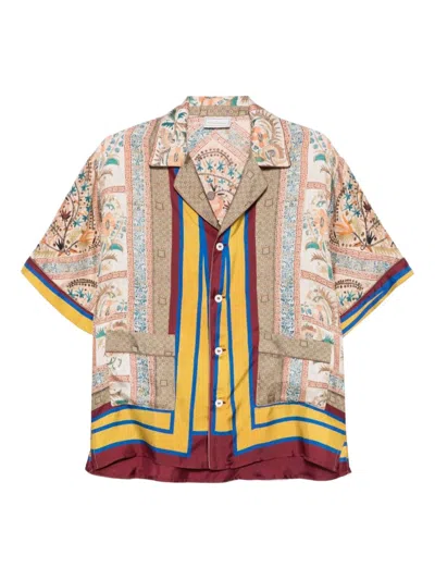 Pierre-louis Mascia Shirts Light And Natural In Brown