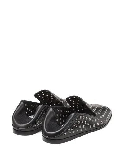 Jimmy Choo Square Toe Casual Shoes In Black